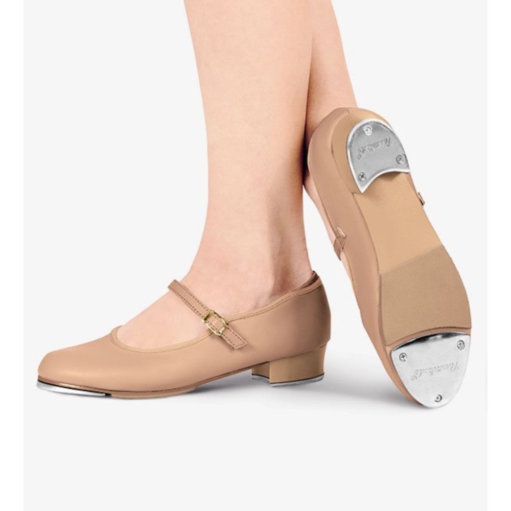 Ladies Bloch Tan Buckle Tap Shoes
